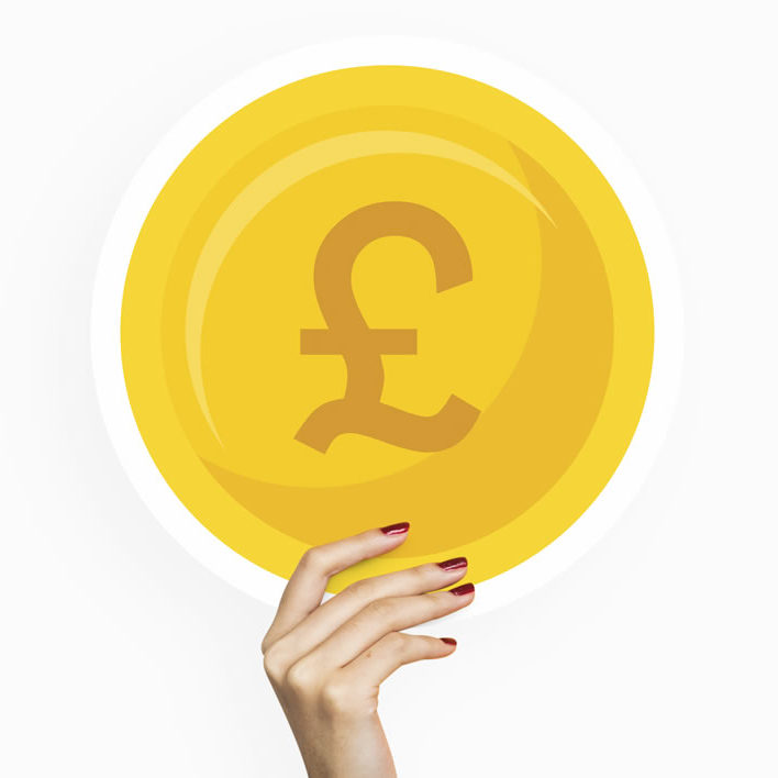 Hands holding coins as a symbol of grant funding